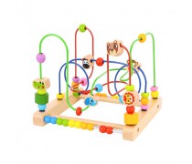 Medinis žaislas vaikams | Ergoterapinis labirintas su gyvūnais | Tooky TL706